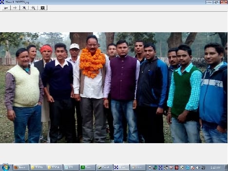 Chairman of the Board of Chhoi rural warm welcome